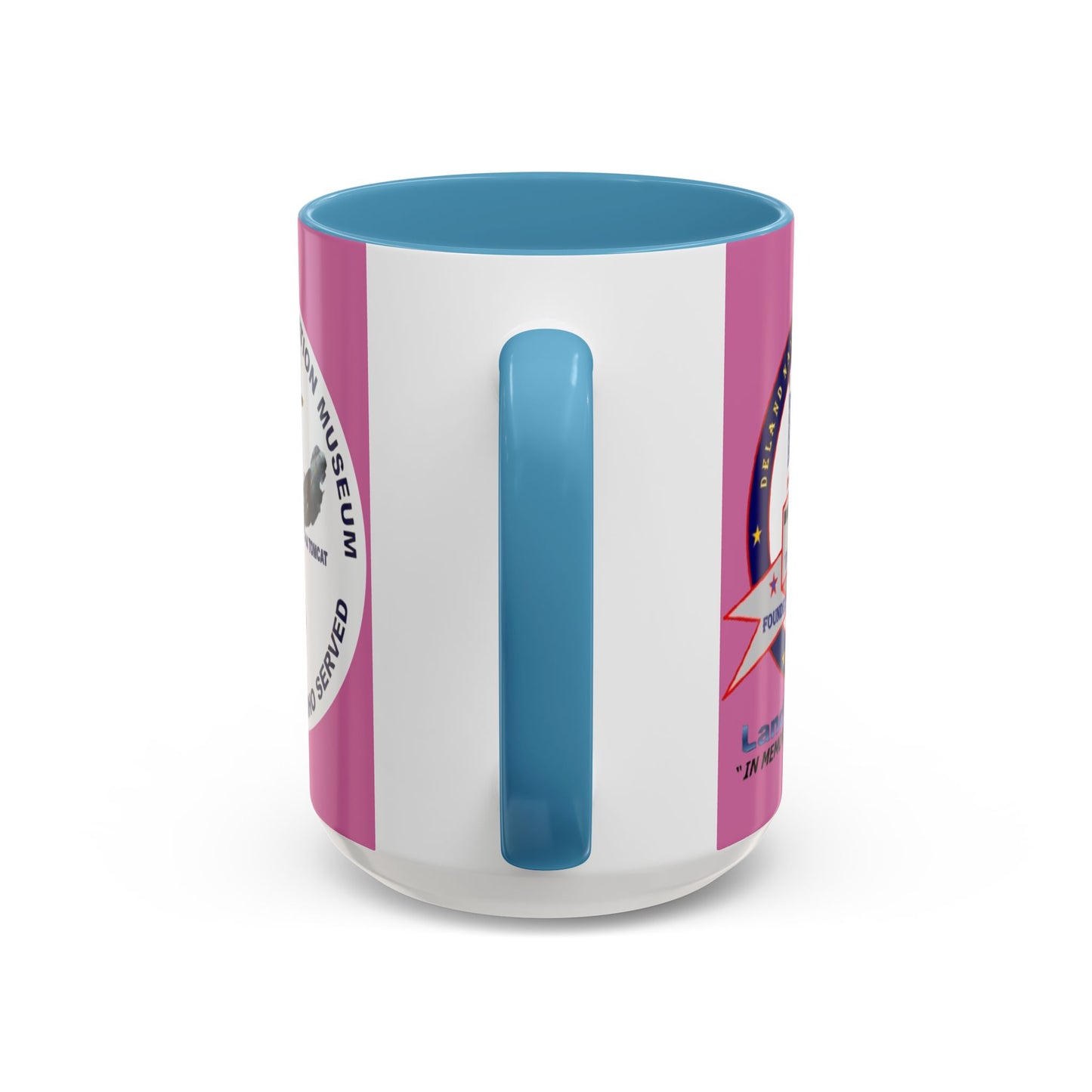 DNASM 2-sided, Founding & Student Art w/WhiteBG Pink Accent Mug by theGreenDragonTavern.shop