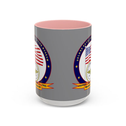 DeLand Naval Air Station Museum Grey Accent Mug by theGreenDragonTavern.shop
