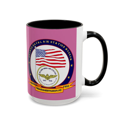 DeLand Naval Air Station Museum Pink Accent Mug by theGreenDragonTavern.shop