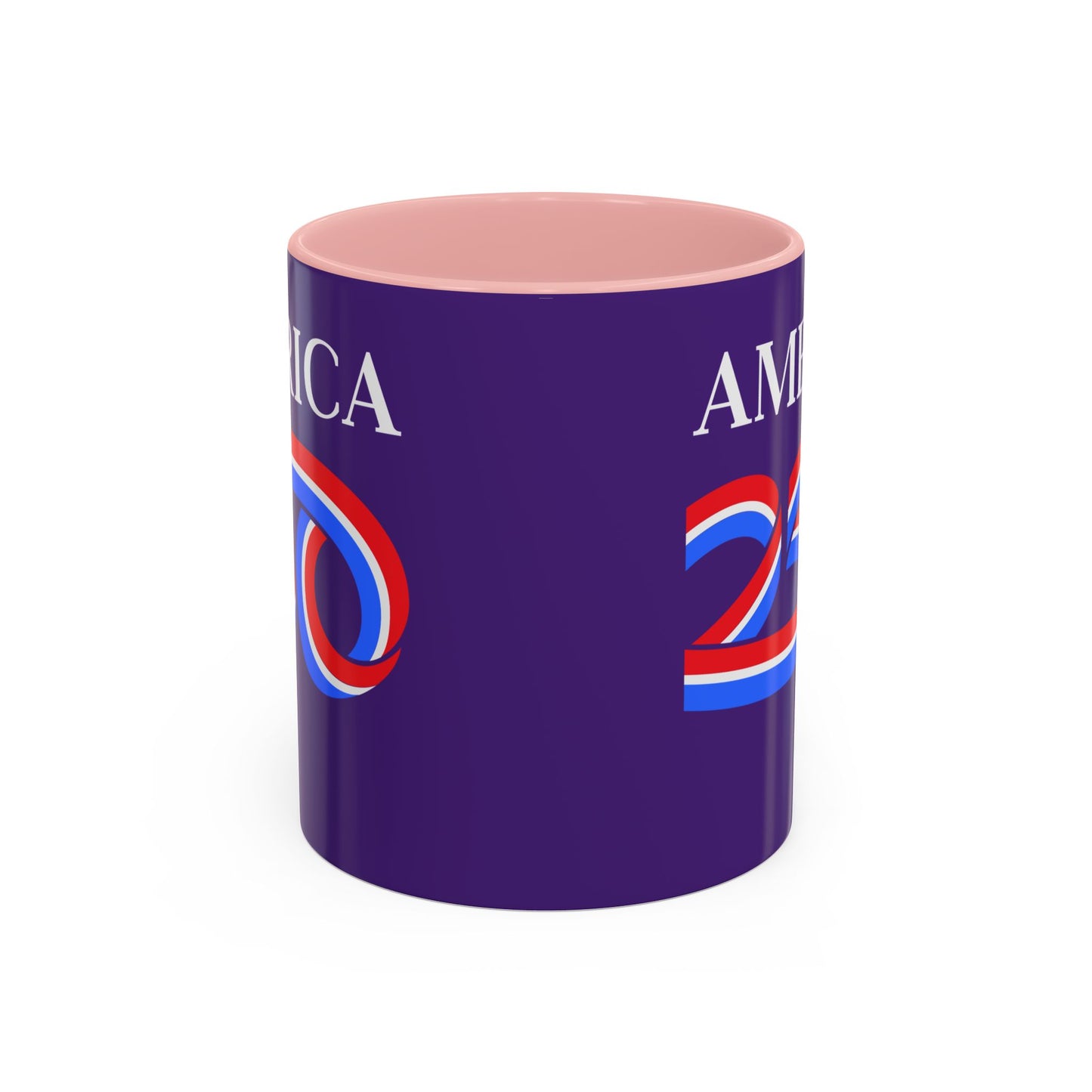America 250 Dark Purple Accent Mug by theGreenDragonTavern.shop