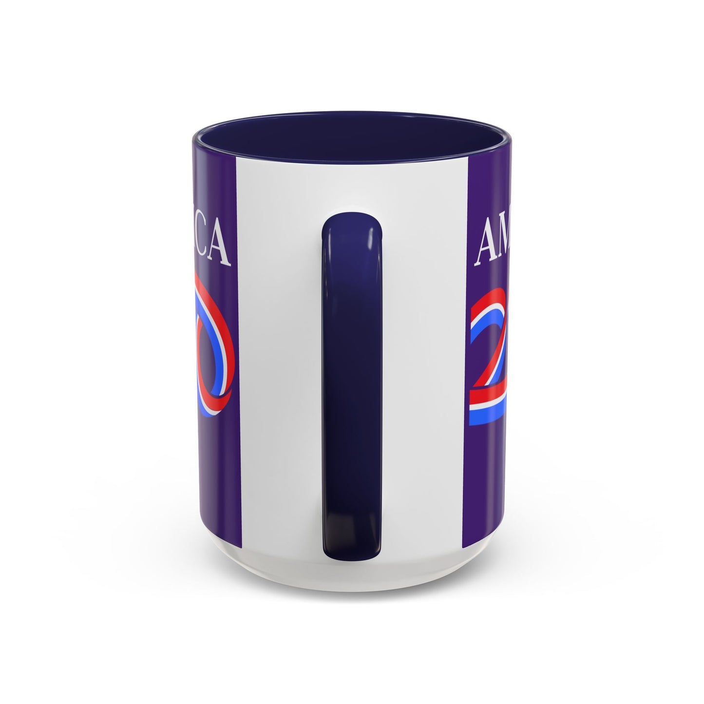 America 250 Dark Purple Accent Mug by theGreenDragonTavern.shop