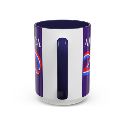 America 250 Dark Purple Accent Mug by theGreenDragonTavern.shop