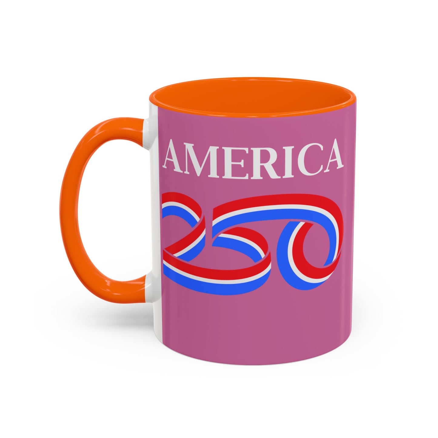 America 250 Pink Accent Mug by theGreenDragonTavern.shop
