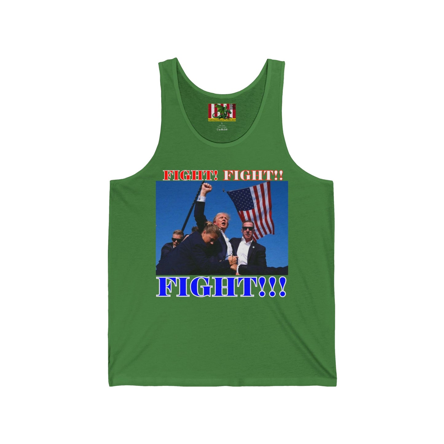 FIGHT! FIGHT!! FIGHT!!! Unisex Jersey Tank Top by theGreenDragonTavern.shop