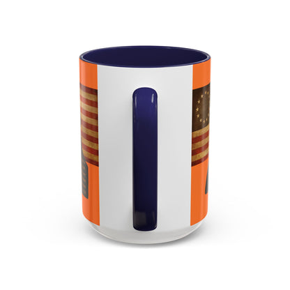 Washington's Earnest Prayer Orange Accent Mug by theGreenDragonTavern.shop
