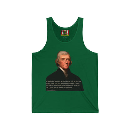 We hold these truths to be self-evident Unisex Jersey Tank Top by theGreenDragonTavern.shop