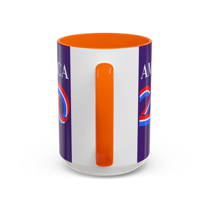 America 250 Dark Purple Accent Mug by theGreenDragonTavern.shop