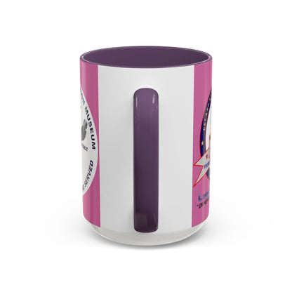 DNASM 2-sided, Founding & Student Art w/WhiteBG Pink Accent Mug by theGreenDragonTavern.shop