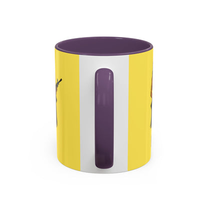 Hula Girl Packin' Heat Pineapple Accent Mug by theGreenDragonTavern.shop