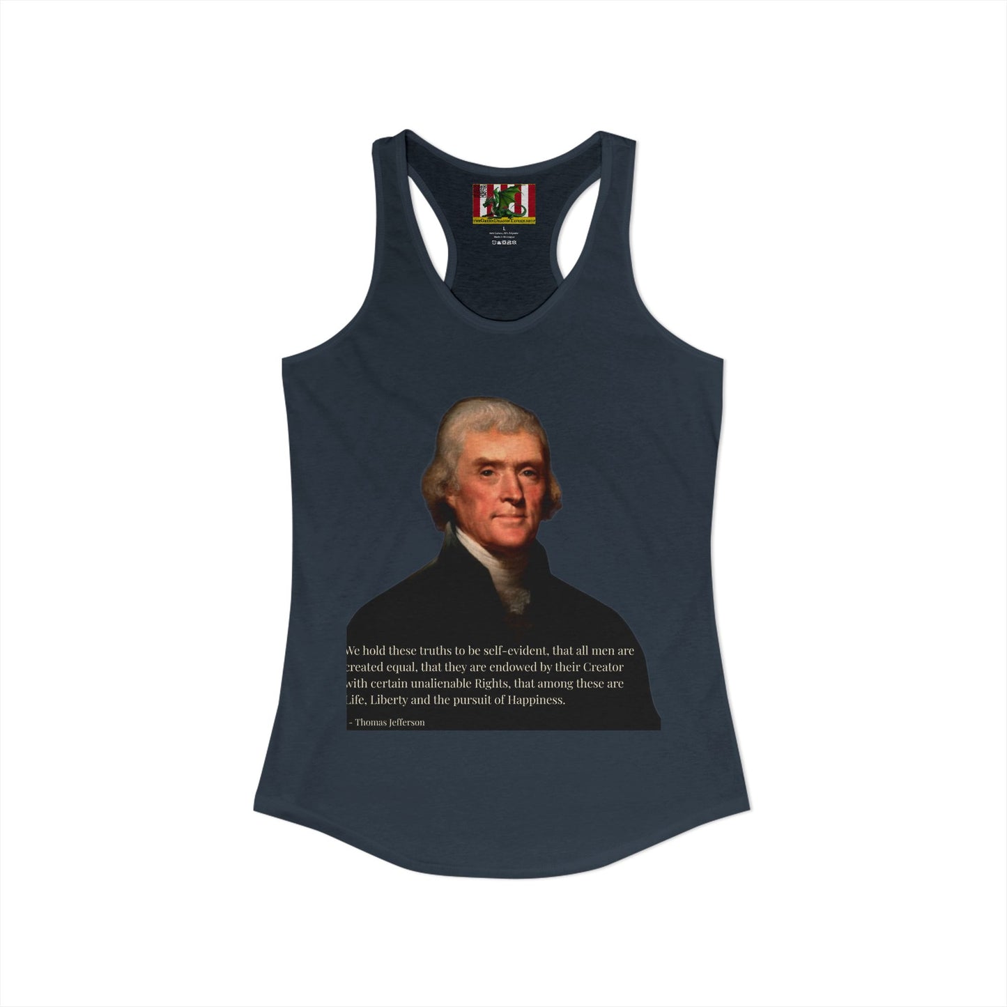 We hold these truths to be self-evident Women's Racerback Tank Top by theGreenDragonTavern.shop