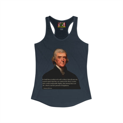 We hold these truths to be self-evident Women's Racerback Tank Top by theGreenDragonTavern.shop