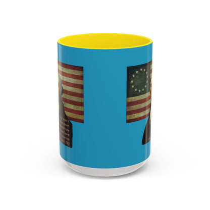 Washington's Earnest Prayer Turquoise Accent Mug by theGreenDragonTavern.shop