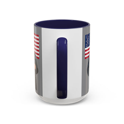"Traitors and Patriots" Ulysses Grant Grey Accent Mug by theGreenDragonTavern.shop