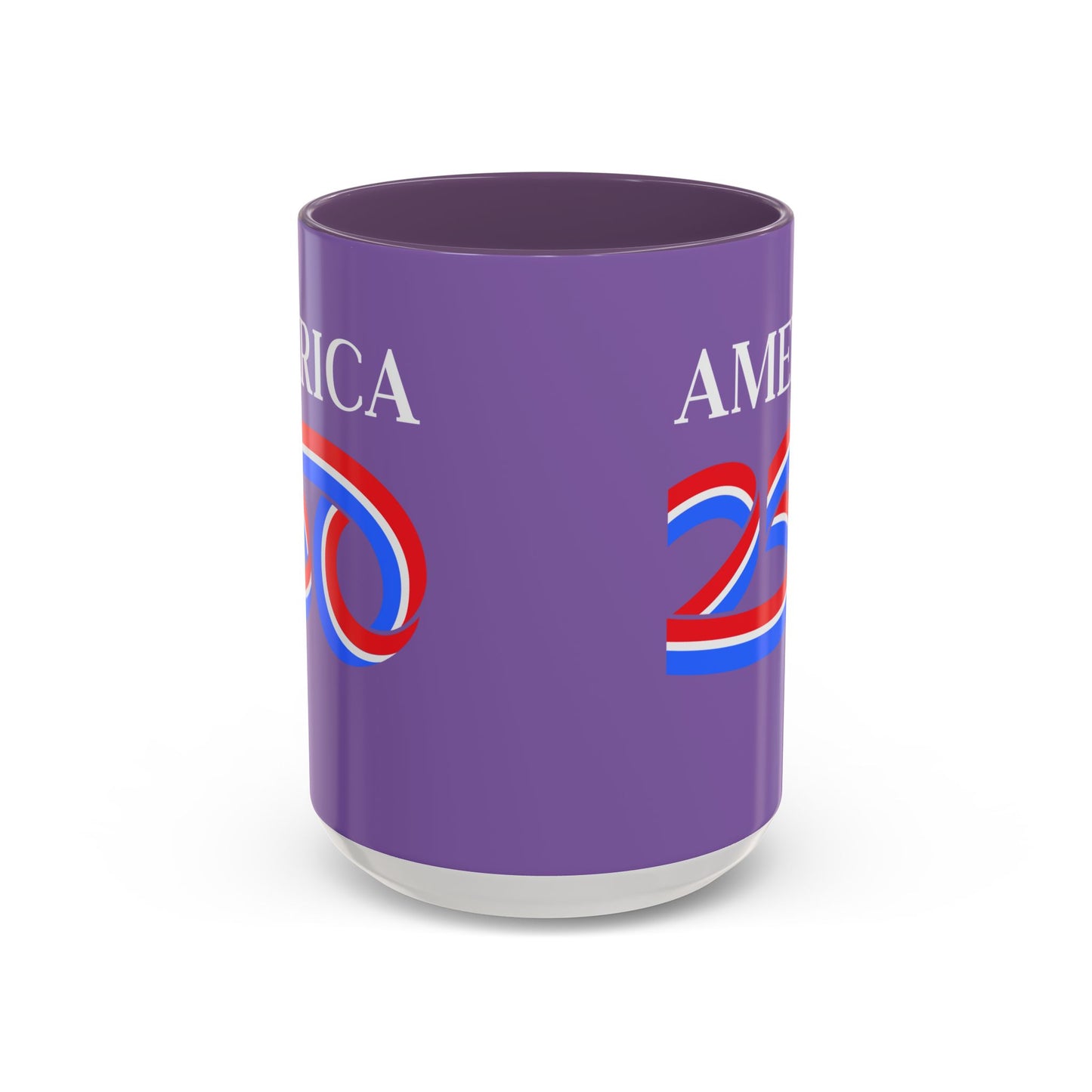America 250 Light Purple Accent Mug by theGreenDragonTavern.shop
