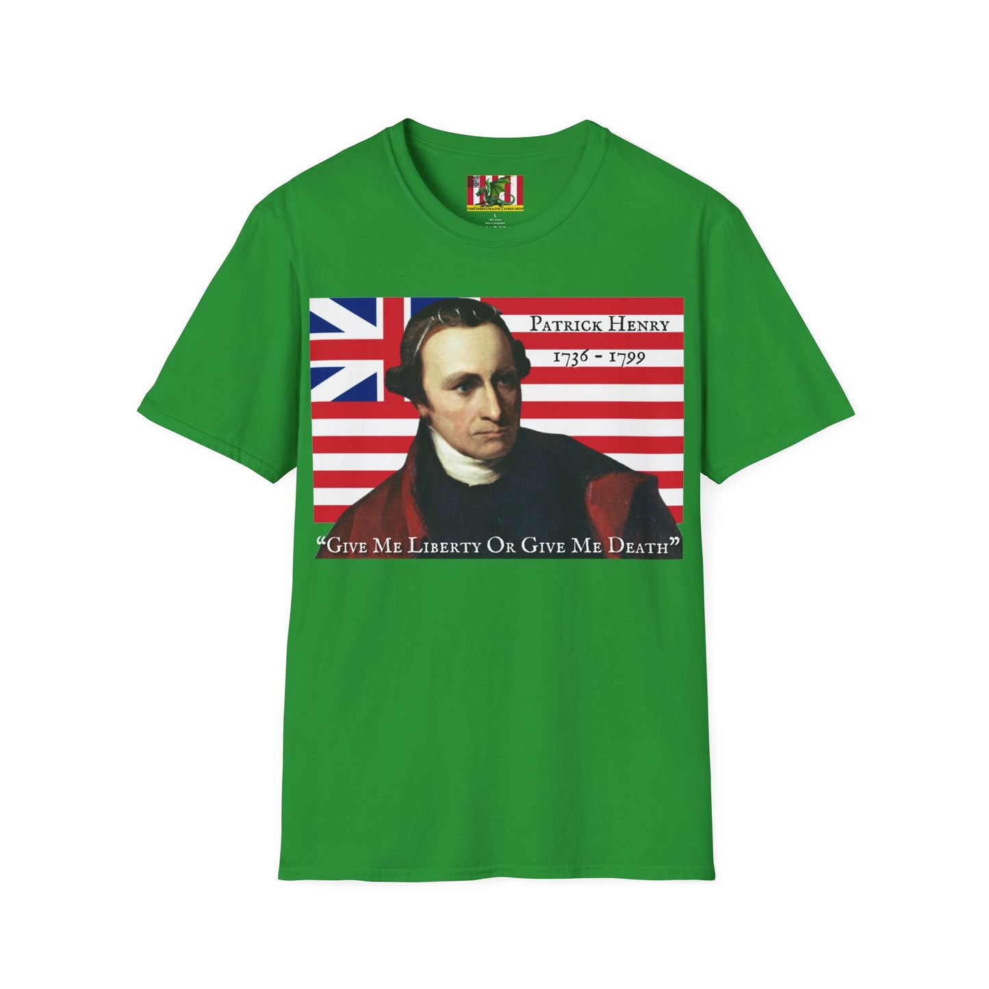Patrick Henry Dark colors Unisex T-Shirt by theGreenDragonTavern.shop
