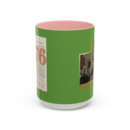 Declaration of Independence Green Accent Mug by theGreenDragonTavern.shop