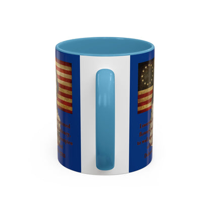 Deborah Sampson, America's Mulan Dark Blue Accent Mug by theGreenDragonTavern.shop