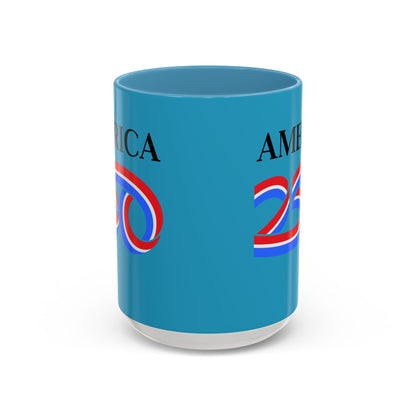 America 250 Turquoise Accent Mug by theGreenDragonTavern.shop