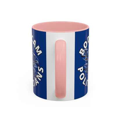 Bodycam the Politicians Drone Dark Blue Accent Mug by theGreenDragonTavern.shop