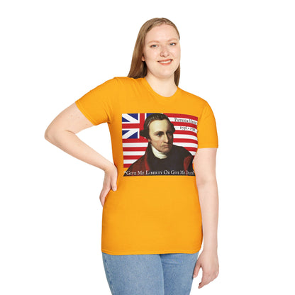 Patrick Henry Light colors Unisex T-Shirt by theGreenDragonTavern.shop