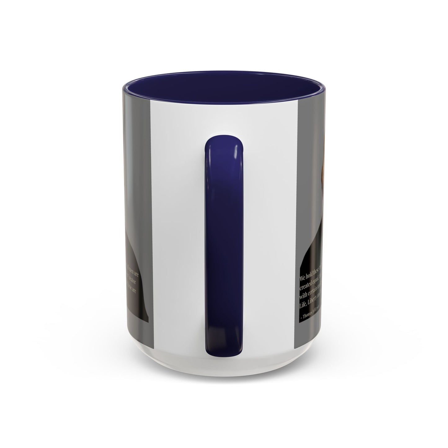 We hold these truths to be self-evident Grey Accent Mug by theGreenDragonTavern.shop