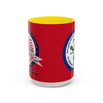 DNASM 2-sided, Founding & Student Art w/Navy Ring Red Accent Mug by theGreenDragonTavern.shop