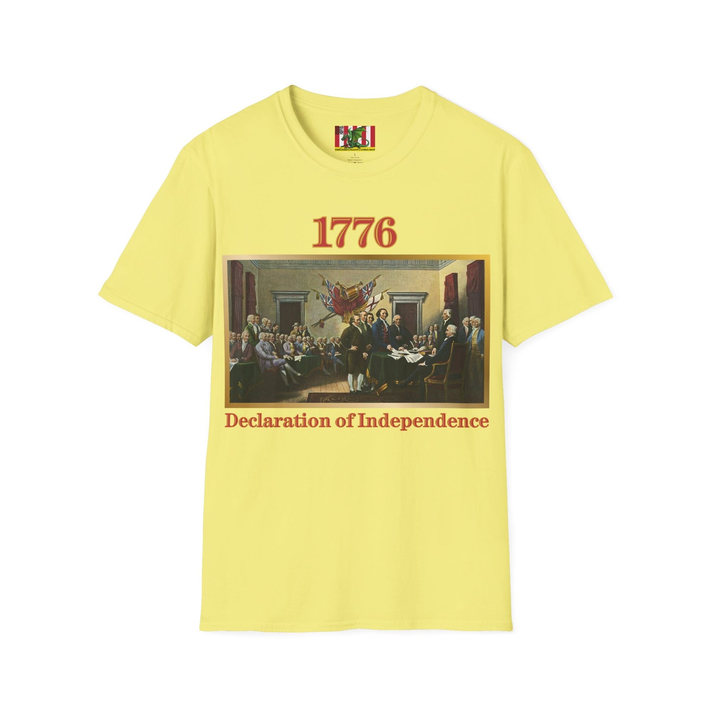 Declaration of Independence Light colors Unisex T-Shirt by theGreenDragonTavern.shop