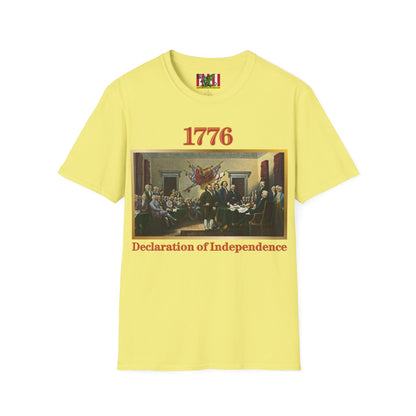 Declaration of Independence Light colors Unisex T-Shirt by theGreenDragonTavern.shop