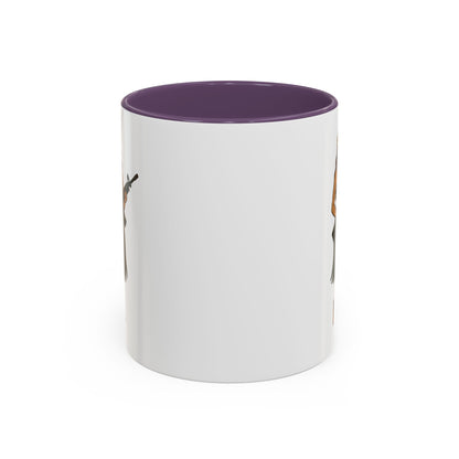 Hula Girl Packin' Heat White Accent Mug by theGreenDragonTavern.shop