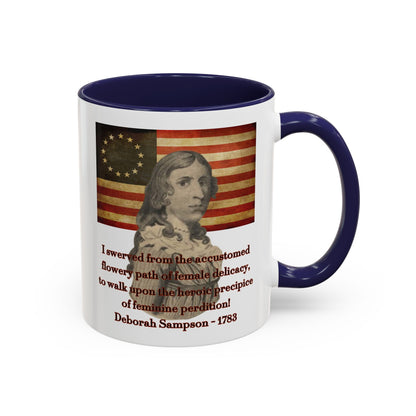 Deborah Sampson, America's Mulan White Accent Mug by theGreenDragonTavern.shop