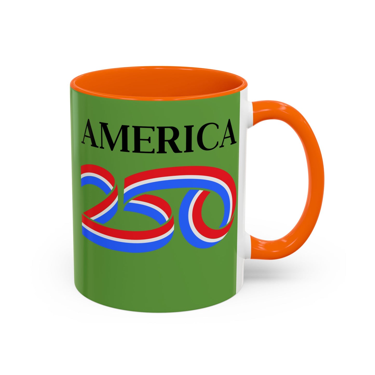 America 250 Green Accent Mug by theGreenDragonTavern.shop