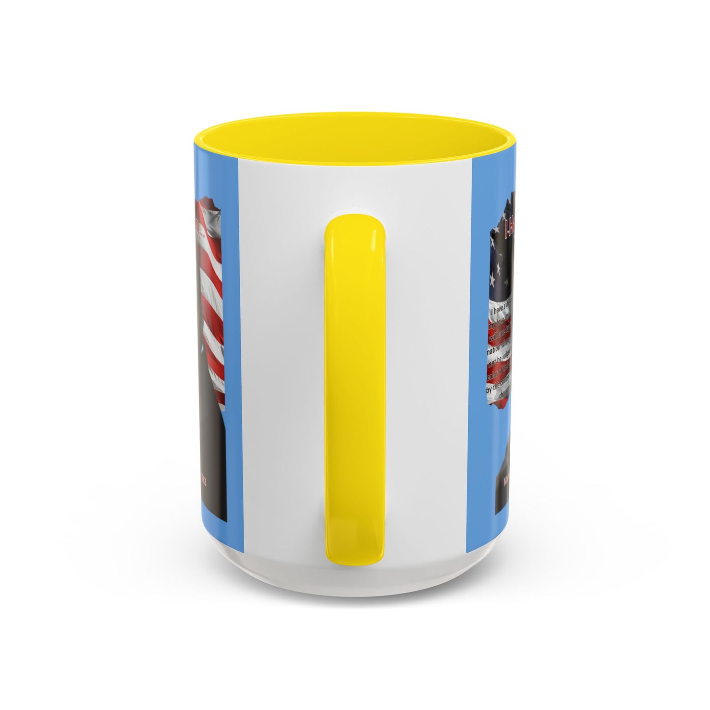 "I Have a Dream" MLKJr Blue Accent Mug by theGreenDragonTavern.shop