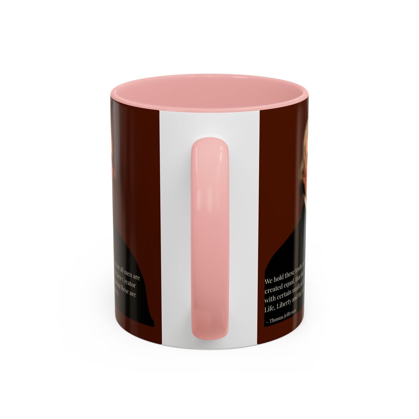 We hold these truths to be self-evident Brown Accent Mug by theGreenDragonTavern.shop
