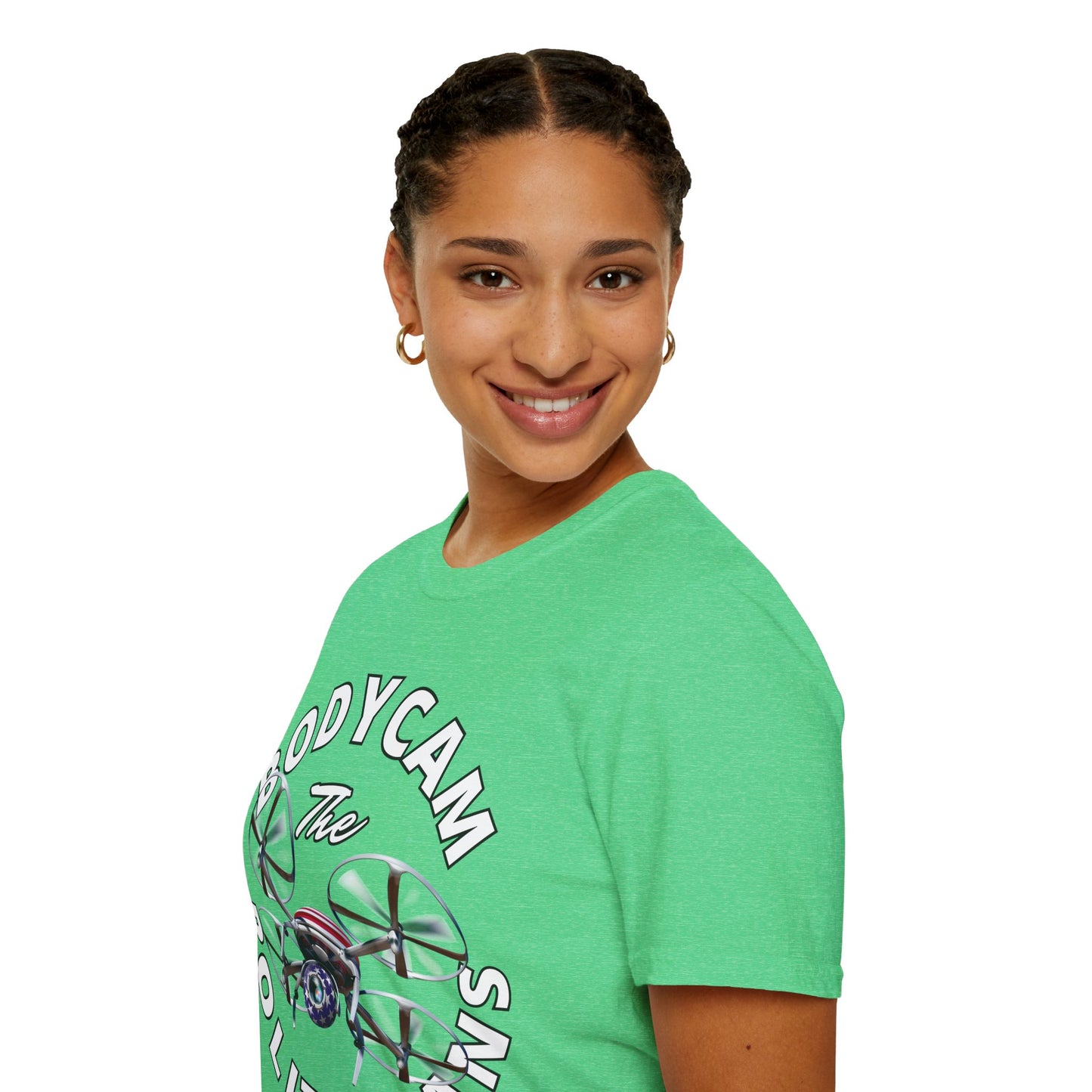 Bodycam the Politicians Drone Dark colors Unisex T-Shirt by theGreenDragonTavern.shop