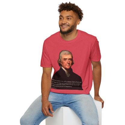 We hold these truths to be self-evident Light colors Unisex T-Shirt by theGreenDragonTavern.shop