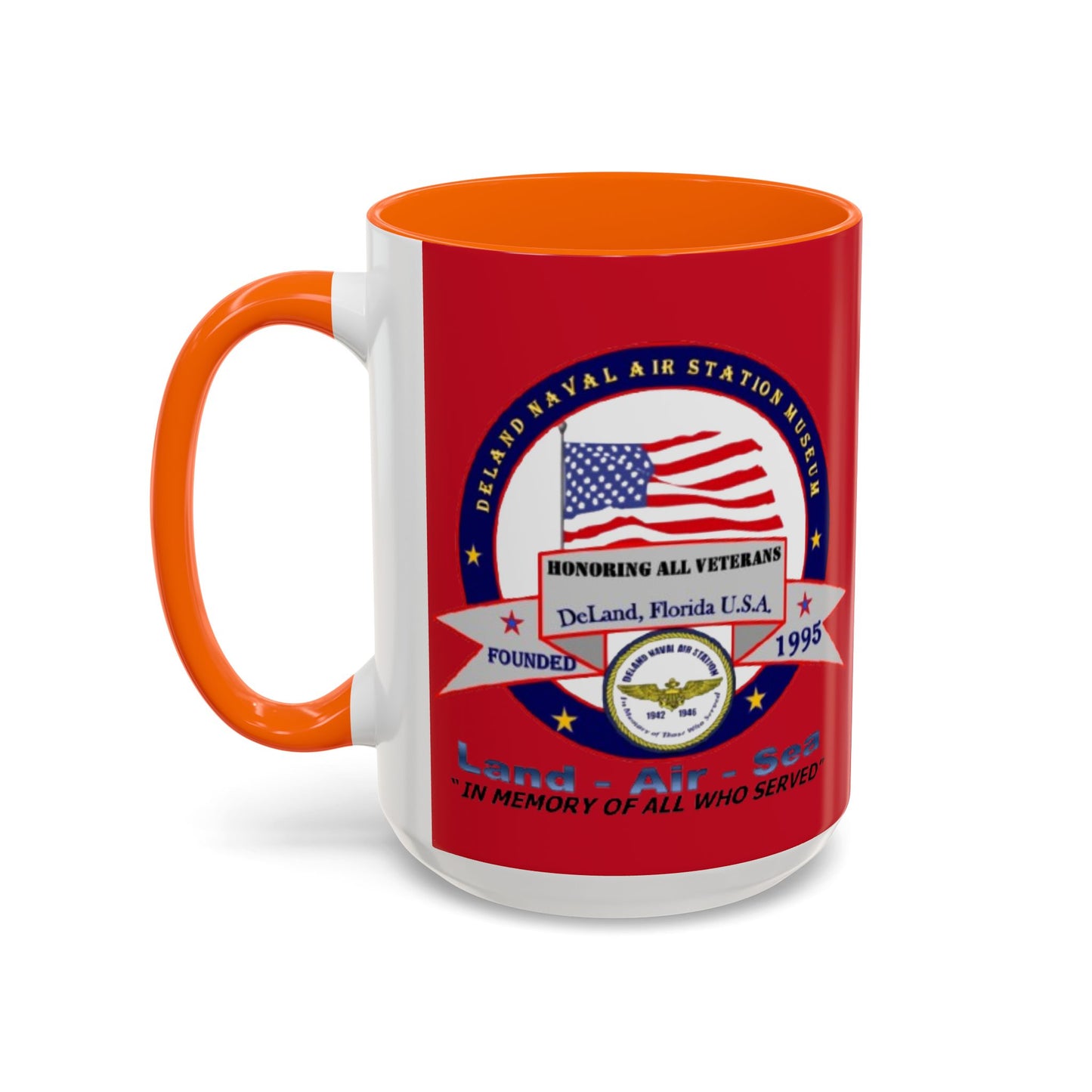 DNASM 2-sided, Founding & Student Art w/WhiteBG Red Accent Mug by theGreenDragonTavern.shop