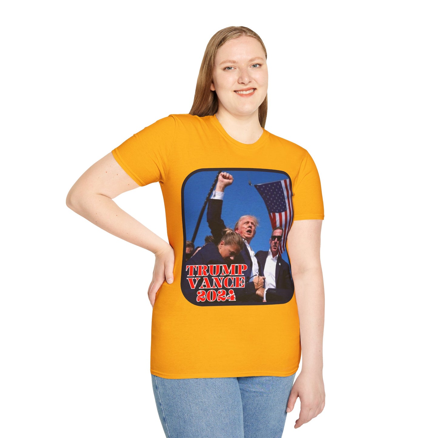 Trump and Vance 2024 Light colors Unisex T-Shirt by theGreenDragonTavern.shop