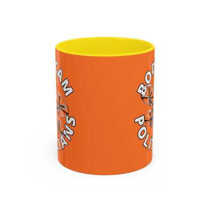 Bodycam the Politicians Drone Orange Accent Mug by theGreenDragonTavern.shop
