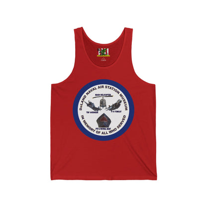 DNASM Student Art Navy Frame Unisex Jersey Tank Top by theGreenDragonTavern.shop