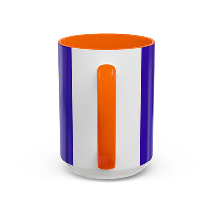 Hula Girl Packin' Heat Dark Purple Accent Mug by theGreenDragonTavern.shop