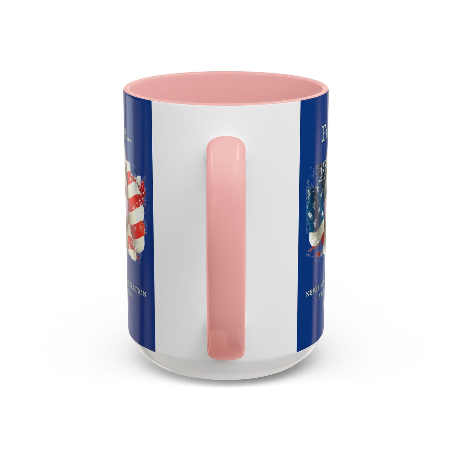 Ronald Reagan Freedom Vendetta Blue Accent Mug by theGreenDragonTavern.shop