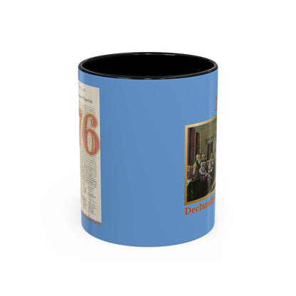 Declaration of Independence Light Blue Accent Mug by theGreenDragonTavern.shop