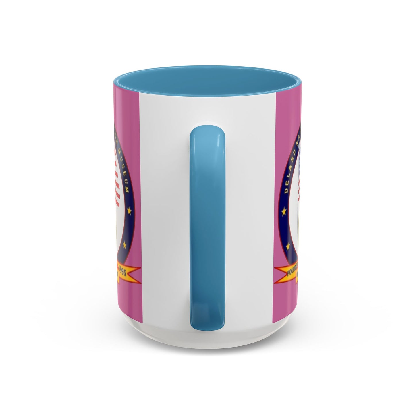 DeLand Naval Air Station Museum Pink Accent Mug by theGreenDragonTavern.shop