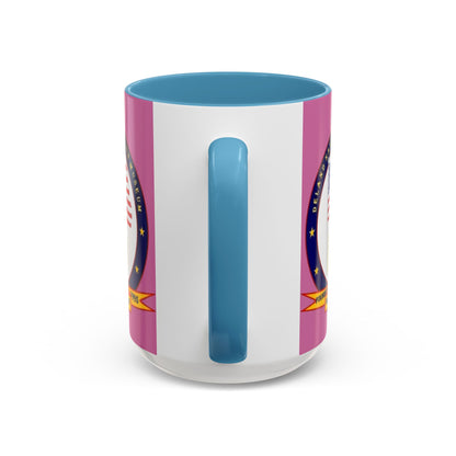 DeLand Naval Air Station Museum Pink Accent Mug by theGreenDragonTavern.shop