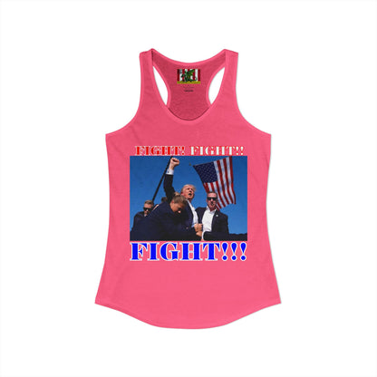 FIGHT! FIGHT!! FIGHT!!! Women's Racerback Tank Top by theGreenDragonTavern.shop