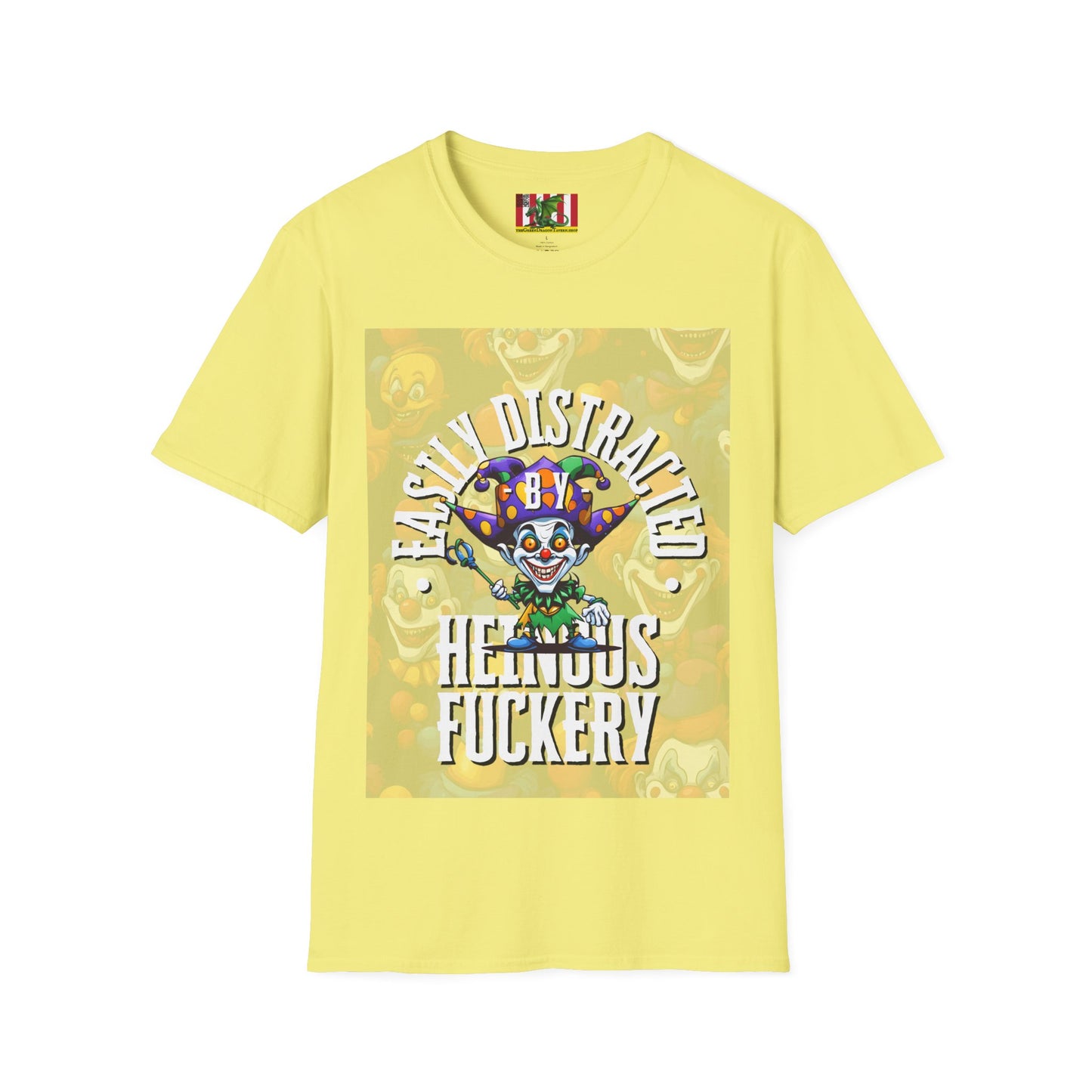 Easily Distracted by Heinous Fuckery Little Jincs Light colors Unisex T-Shirt by theGreenDragonTavern.shop