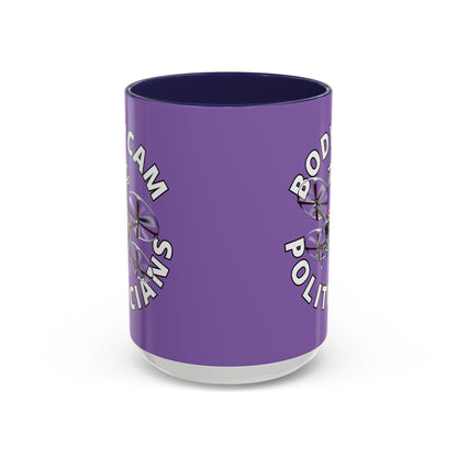 Bodycam the Politicians Drone Light Purple Accent Mug by theGreenDragonTavern.shop