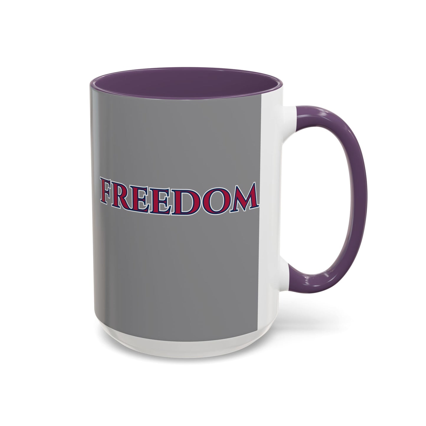 Freedom, Grey Accent Mug by theGreenDragonTavern.shop