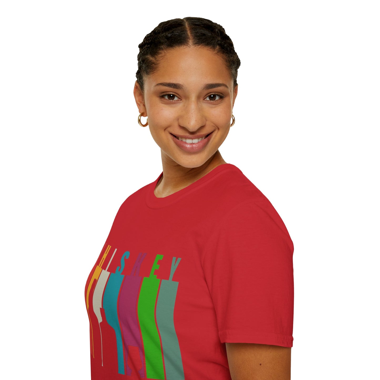 Whiskey spelled with an 'e' Light colors Unisex T-Shirt by theGreenDragonTavern.shop