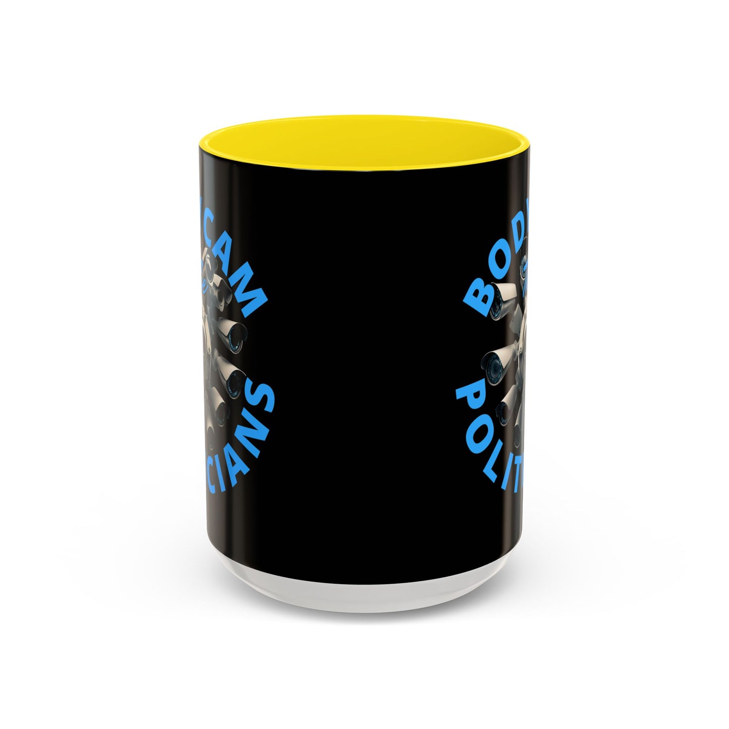 Bodycam the Politicians Cameras Black Accent Mug by theGreenDragonTavern.shop